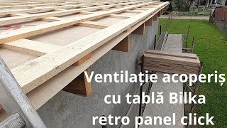 Ventilatie acoperis cu tabla bilka retro panel click [upl. by Attenoj]