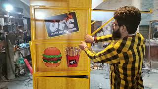 Umair Fast 2023 New Model Baryani Showarma Burger Deep Fryer Food Cart For Rawalpindi [upl. by Duane]