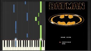 Batman NES  Game Over Piano Cover Synthesia Tutorial [upl. by Marlane885]