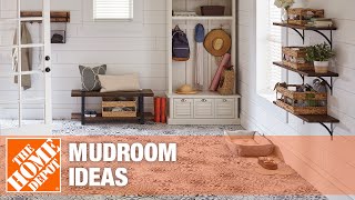 Mudroom Ideas  The Home Depot [upl. by Ennovihs]