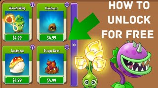 How to Unlock Premium Plants for FREE  WORKING 2024  Plants vs Zombies 2 [upl. by Kippie]