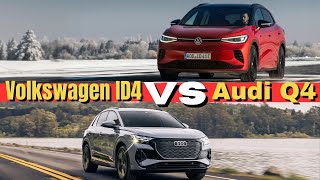 Volkswagen ID 4 GTX AWD 2024 VS Audi Q4 e tron Sportback 40 2024 [upl. by Saalocin244]