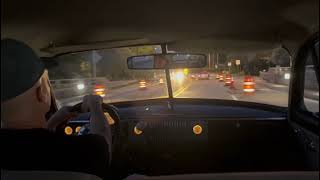 Driving 1949 Chevy Styline coupe at night [upl. by Ruhtra]