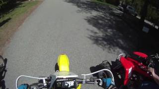 DRZ125 TRX 400 CRF 80 Drag Race [upl. by Tarrah]