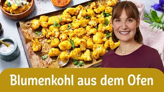 Blumenkohl im Backofen – schnelle vegane Beilage 🍴🔥  REWE Deine Küche [upl. by Lazaruk606]