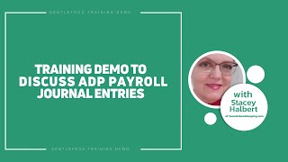 Training Demo  ADP Payroll Journal Entries in QuickBooks Online [upl. by Clere]