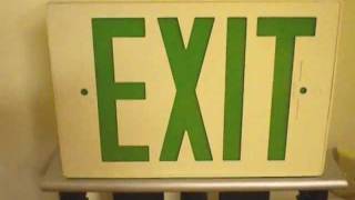 Vintage 1993 Prescolite Exit Sign [upl. by Yrem]