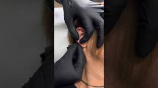 Very quick lobe piercing piercing piercings youtubeshorts shorts lobepiercing safepiercing [upl. by Aifoz665]