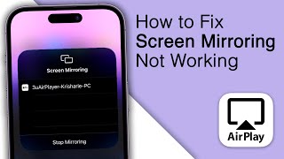 How to Fix Screen Mirroring iPhone to TV Not Working 2023 [upl. by Kuo]