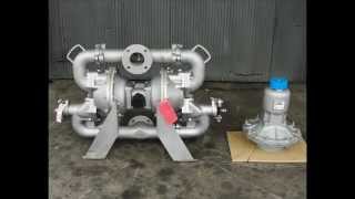 SandPiper 3quot aluminum diaphragm pump with Tranquilizer surge suppressor [upl. by Danni]