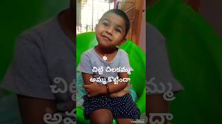 Nursery rhymes chitti chilakamma Amma kottindha nurseryrhymes funny for you [upl. by Havstad]