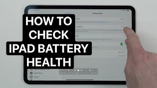 How To Check iPad Battery Health​ [upl. by Atnuhs]