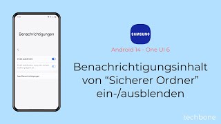 Inhalt von Benachrichtigungen vom sicheren Ordner einausblenden  Samsung Android 14  One UI 6 [upl. by Dibrin]