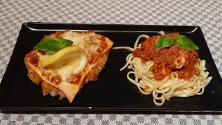 Recette Escalope de veau à la bolognaise languine à la bolognaise un vrai régale ❤️❤️😍🤩rapide [upl. by Lareena]