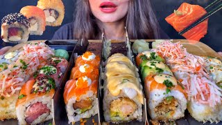 ASMR SUSHI amp SASHIMI PLATTER MUKBANG No Talking EATING SOUNDS [upl. by Hanauq]