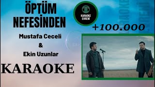 Mustafa Ceceli amp Ekin Uzunlar  Öptüm Nefesinden Öpüm nəfəsindən  Karaoke [upl. by Soni]