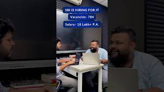 Stuck after BTechDont worry because SBI is hiring an IT Graduate with salary of ₹18 lakhs sbiso [upl. by Delogu]