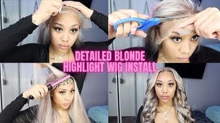 DETAILED 613 BLONDE HIGHLIGHT WIG INSTALL ft Hermosa Hair Beginner Friendly [upl. by Eciral]