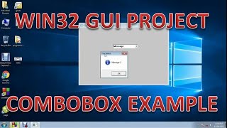 WIN32 GUI PROJECT COMBOBOX EXAMPLE [upl. by Ialokin804]