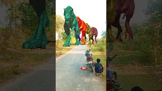 Real Jurassic world TRex vs Triceratops Part 1214 shorts dinosaur trex dinosour jurassicworld [upl. by Atronna]