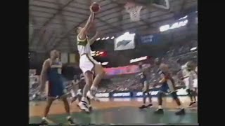 Detlef Schrempf 23 Points 4 Ast Vs Warriors 199495 [upl. by Werby]