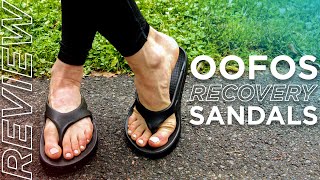 Shoe Review OOfos Sandals Review [upl. by Sokram]