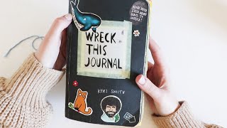 MY COMPLETE WRECK THIS JOURNAL   finished wreck this journal flip through [upl. by Davilman855]