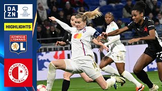 HIGHLIGHTS  Olympique Lyonnais vs Slavia Prague UEFA Womens Champions League 202324 Matchday 6 [upl. by Akamahs]