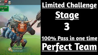 Lords mobile Limited Challenge Barbaric Journey Stage 3Barbarian Limited Challenge Stage 3 [upl. by Dubenko603]