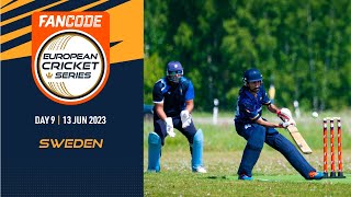 🔴 FanCode ECS Sweden 2023  Day 9  T10 Live Cricket  European Cricket [upl. by Nonek]