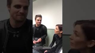 Caity Lotz Chyler Leigh and Stephen Amell livestream Part 2 [upl. by Mcgill715]