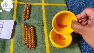 Montessori  Golden Beads Static Addition [upl. by Ilehs]