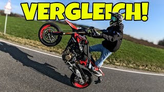 DUCATI HYPERMOTARD 698 vs KTM SMCR 690 [upl. by Harelda]