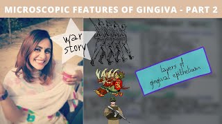 microscopic features of gingiva  storytelling part 2 [upl. by Ahsehyt]