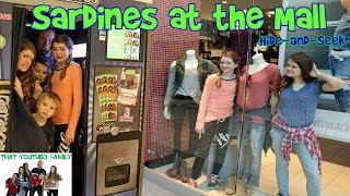 SARDiNES Hide And Seek At The Mall Boys Rule  That YouTub3 Family Family Channel [upl. by Neerhtak]