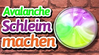 Avalanche Slime  Schleim deutsch selber machen  SOOO Schön 😍 [upl. by Gersham232]