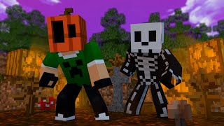 Minecraft ESPECIAL HALLOWEEN   Mega SkyWars [upl. by Kubis57]