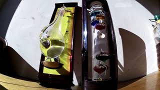 Galileo thermometer storm glass barometer [upl. by Malvia]