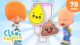 Potty Training Song and more nursery rhymes for Kids by Cleo and Cuquin [upl. by Nylareg]