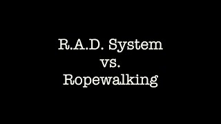 Recreational Tree Climbing RAD System vs Ropewalking Time Trial [upl. by Aidualc]