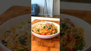 Easy OneTray Baked Orzo Recipe with Roasted Cherry Tomatoes  Creamy amp Flavorful Vegan Dish [upl. by Arriaes]