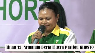 Tinan 13 Armanda Berta Lidera Partidu KHUNTO [upl. by Haroved808]