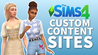 Where to Find The BEST Free Custom Content For The Sims 4 [upl. by Einohtna]