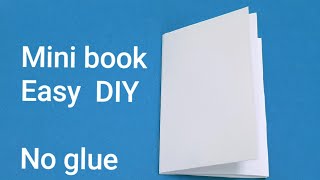 How to make a 8 page MINI BOOK with 1 sheet of paper no glue very easy [upl. by Pollard]