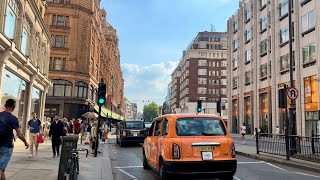 Intense Summer Heat at Londons Knightsbridge Harrods  June 2024 Heatwave [upl. by Jessie800]