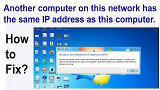 Windows has detected an IP address conflict  windows network configuration problem same IP address [upl. by Aleras27]