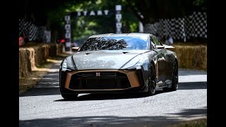 Nissan GTR50 by Italdesign is driven at Goodwood [upl. by Acirne512]