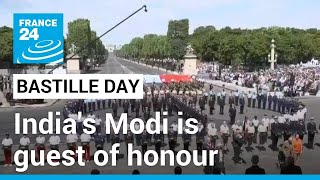 REPLAY  Bastille Day parade Indias Modi is guest of honour at Paris military march • FRANCE 24 [upl. by Enar]