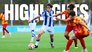 HIGHLIGHTS  2ª RFEF 2425  J6  Real Sociedad C 11 CD Calahorra [upl. by Helaine]