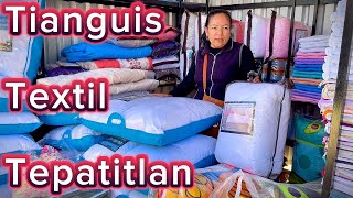 Tianguis textil Tepatitlan Jalisco El más Barato cobijas cobertores edredones sabanas Almoadas [upl. by Lombard]